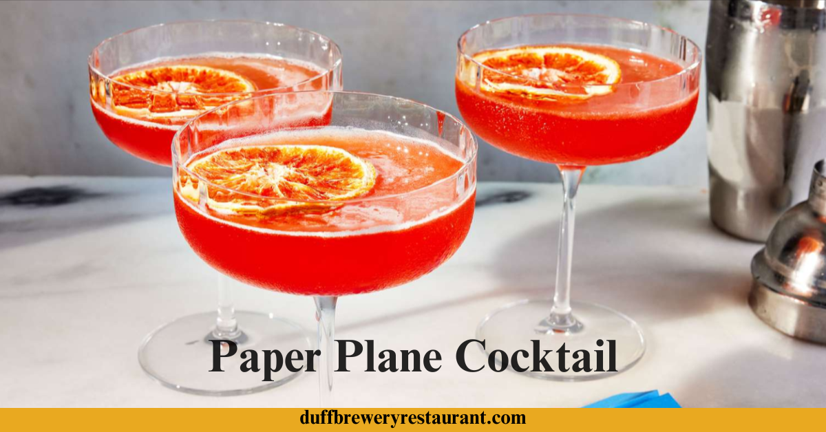 Paper Plane Cocktail